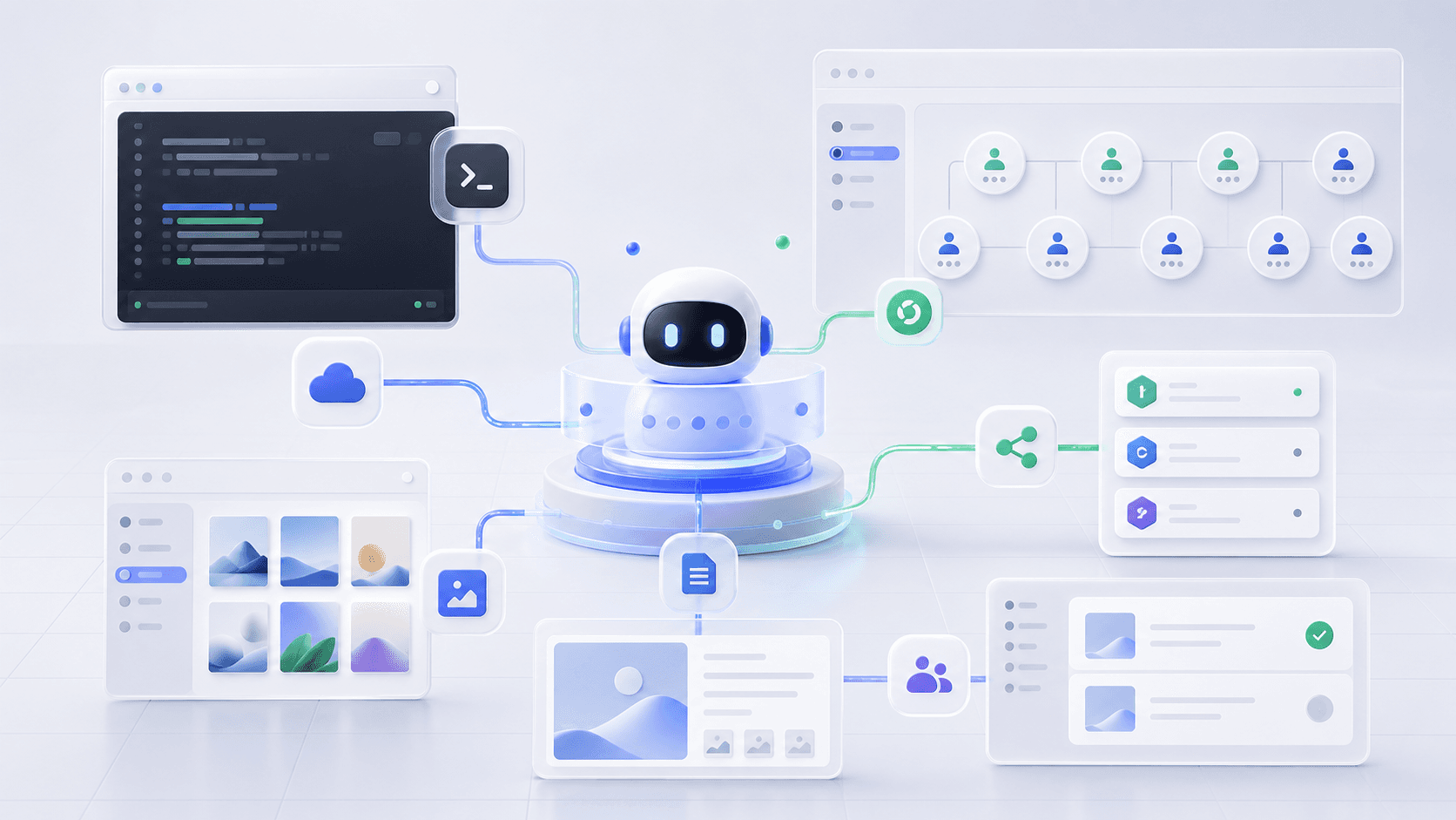 微矩阵 WeMatrix 面向 Agent 的微信公众号矩阵管理平台示意图